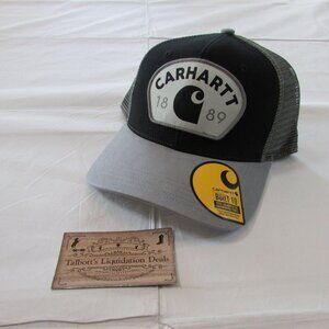 Carhartt MeshBack 1889 Patch Snapback Trucker Cap Hat Asphalt AH6743